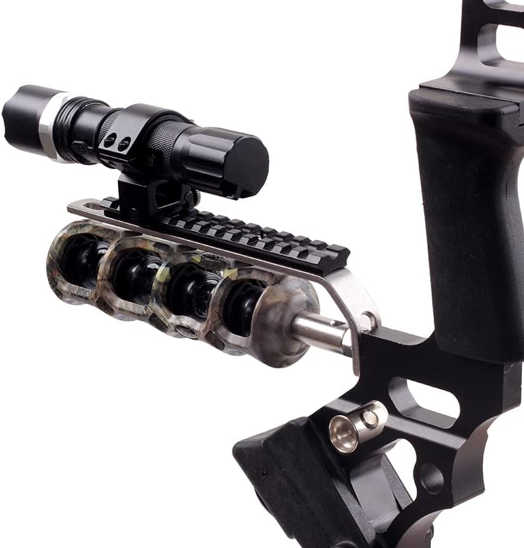 SOPOGER Archery Flashlight Mount Stabilizer - Compound Bow Accessories Light Holder Bracket Stabilizer Mount for Compound Bow Hunting Bowfishing - Image 5